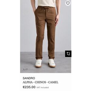 Sandro Brown Chinos with Drawstring